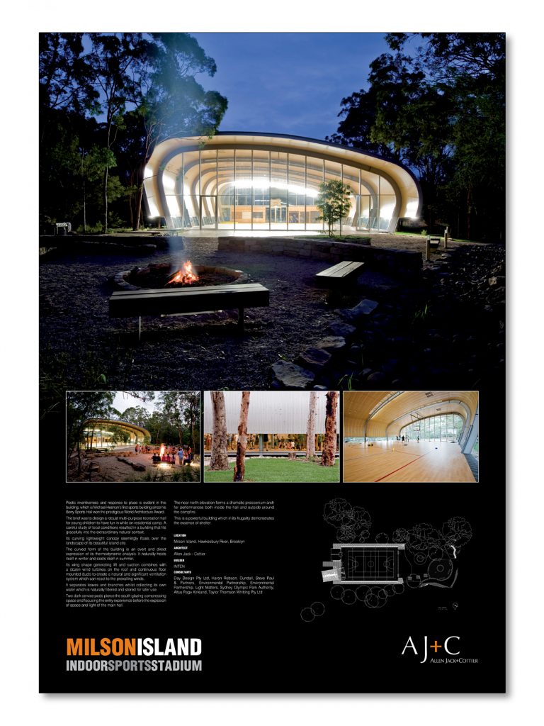 Australian Institute of Architects Awards Poster - Milson Island